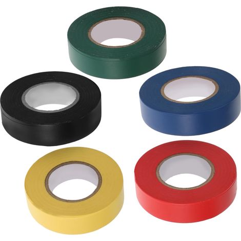 Lot de 5 rouleaux ruban isolant en PVC pour raquettes tennis, (1/5)