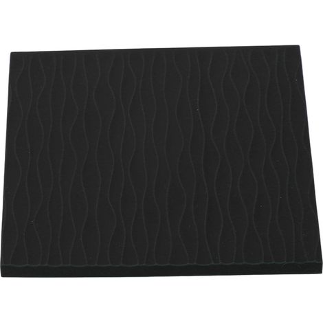 Strukturierte Kaffeetampermatte, schwarze, rutschfeste Silikon-Pressunterlage (1/5)