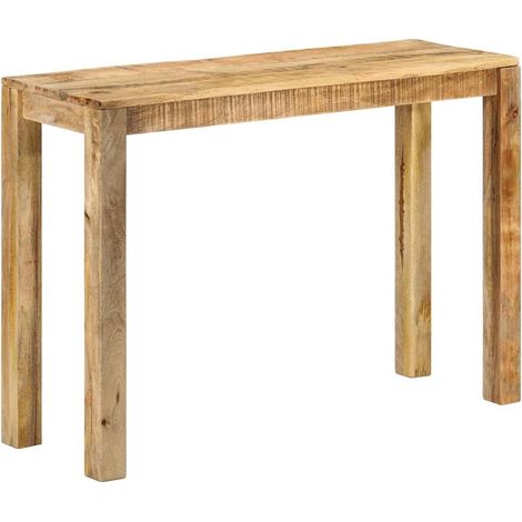 Table console-Table d'entrée 110x35x76 cm Bois de manguier brut (1/5)