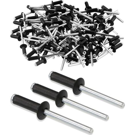 100 Pièces Rivets Aveugles Aluminium, 5X25mm Rivet Pop à Tête Bombée (1/5)