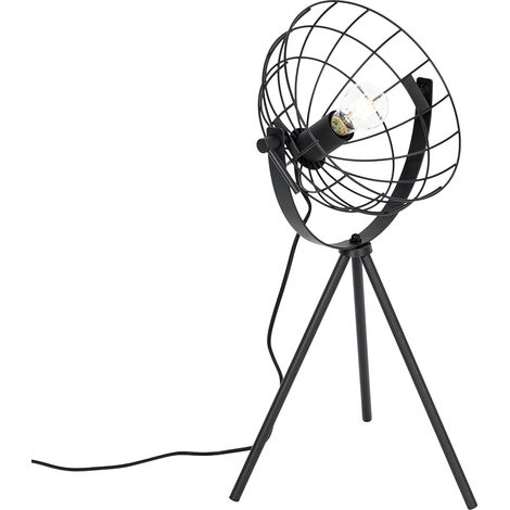 Industrial Tripod Table Lamp Black Adjustable - Hanze
