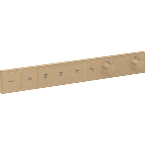Hansgrohe RainSelect - Mitigeur thermostatique encastré, 5 sorties, bronze brossé 15384140 (1/5)