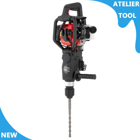 3-en-1 32.6CC 2 temps à gaz alimenté démolition Jack marteau machine de forage coupe-poinçon perceur ciseaux essence lourd béton coupe-roche perceur (1/5)