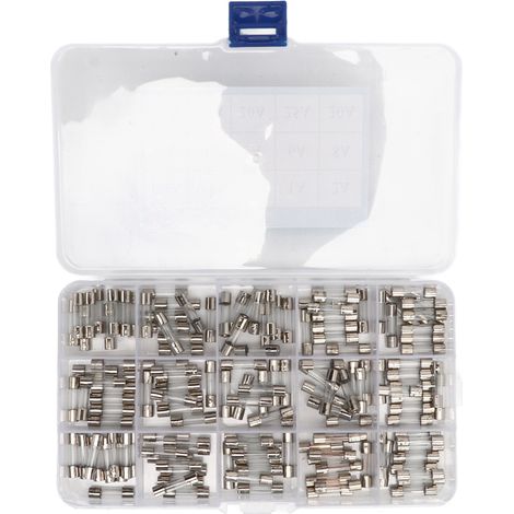 150-teiliges Glassicherungsset, 0,1 A–30 A, 15 Typen, 5 x 20 mm, elektronischer Schaltungsschutz (1/5)