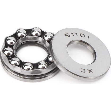 High Precision Steel Axial Thrust Ball Bearings 5 Pieces Wear Resistance for Precision Industrial and Mechanical Applications (1/5)