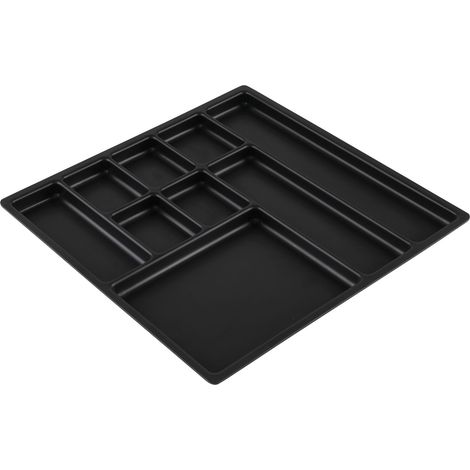 Einsatzschale 277x277x17mm schwarz  Kunststoff, passend für Holz- und Metallmulden