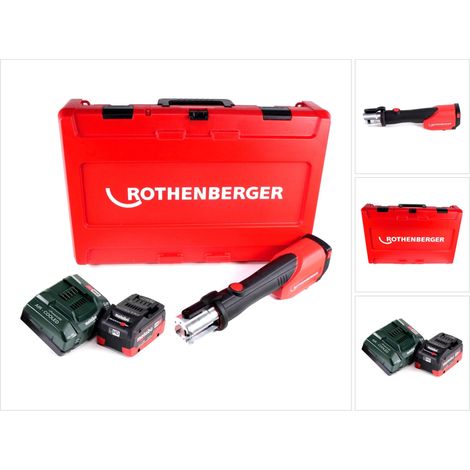 Pressa a batteria Rothenberger ROMAX 4000 18V elettroidraulica + 1x batteria 5,5Ah + caricatore + valigetta