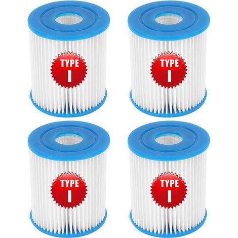 Cartouche Filtre Piscine Type I pour Bestway Pompe de Piscine, Filtre De Piscine Gonflable, Installation Facile ( lot de 4) (1/5)