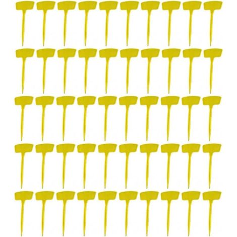 Pflanzenetiketten für Garten und Gewächshaus – 50er-Pack – Robustes Polypropylen – Langlebige Kennzeichnung – 20 cm, Gelb (1/5)