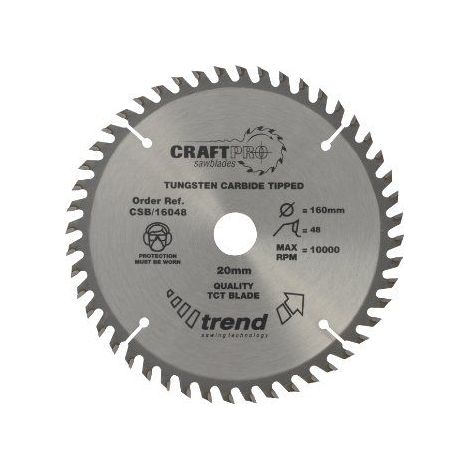 Trend CSB/16048 Plunge Saw Blade 160mm x 48T x 20mm