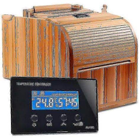 Thermostat numérique pour sauna 220 V 10 A avec minuterie et capteur NTC U1jb (Nouveau Boris) (1/4)