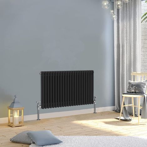 Warmehaus Traditional Double Column Black Radiator 600x1010mm (1/3)