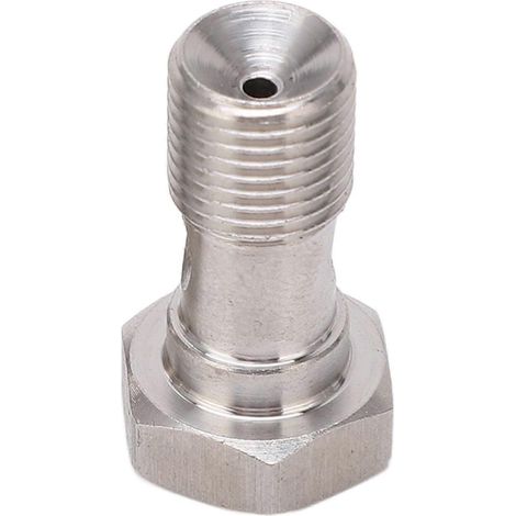 Kit de vis banjo M10x1.0 en acier inoxydable résistant à l'huile, avec rondelle et raccord cannelé pour circuit d'huile turbo, restricteur 1,5 mm (1/4)