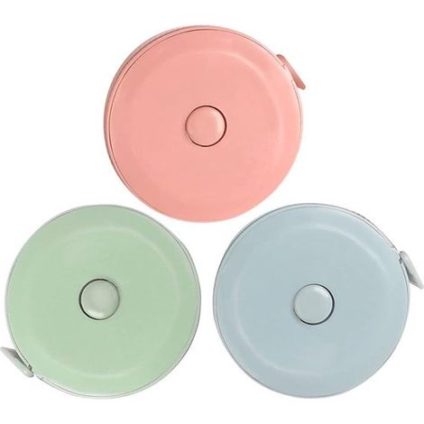Cinta métrica，3 piezas，Cinta métrica corporal，Rollo de cinta métrica，Cinta métrica en rollo，1,5 metros，Tela para manualidades (1/5)