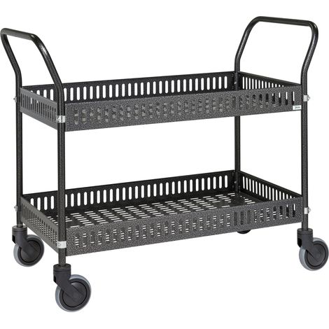 Kongamek Tischwagen mit Rand 1130x550x940mm Ladefläche Anthrazit grau ohne Bremse (1/3)