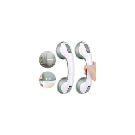 2 PCS Poignée Ventouse, Ventouse de Poignée Douche Poignee Securite Salle de Bain, Sans Perçage, Barre de Maintien Douche pour Personnes Âgées, Handicapés (1/5)