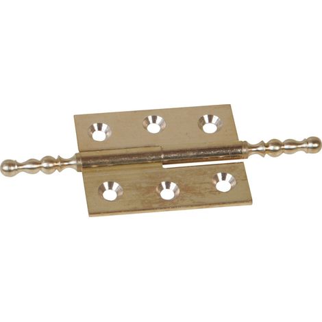 Scharniere Guitel rustic hinge 60x40 mm Messing poliert