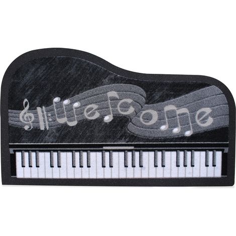 Zerbino Moderno Asciuga passi assorbente per esterno o interno con retro antiscivolo prodotto italiano Piano