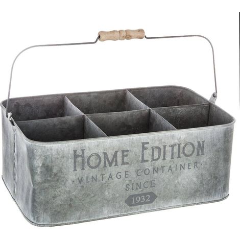 Blumenkasten aus Metall HOME EDITION, Vintage-Stil, 36,5 x 23,3 x 13,9 cm (1/3)