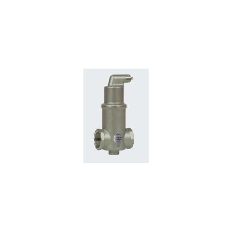 AA125/R002 SpiroVent E-Stahl horiz. DN32 Edelstahl, Innengewinde, 10bar/180 C