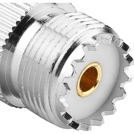 Adaptateur coaxial RF (2 connecteurs BNC mâle vers UHF femelle SO239 PL-259) (1/5)