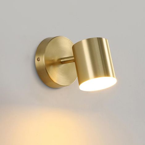 Innenwandleuchten LED Leselampe 350 Rotation Gold Wandlampe Nachttischlampe für Schlafzimmer (1/5)