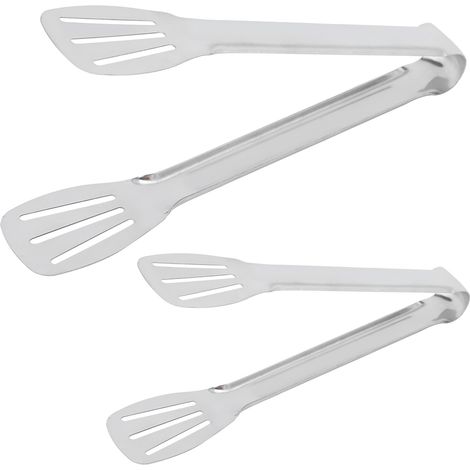 Pinces de cuisine en acier inoxydable, résistantes à la chaleur, pour pain, gâteaux et steaks. Ustensiles de cuisine pour buffet et barbecue. (1/5)