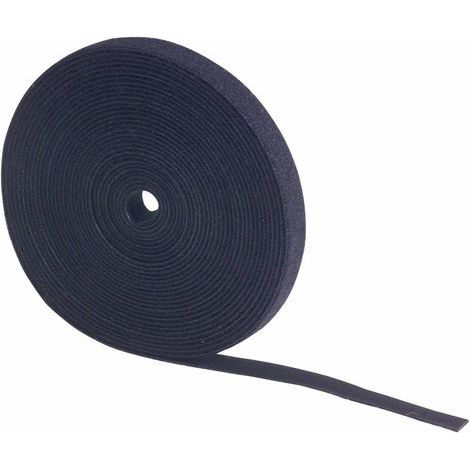 FASTECH® 698-330-Bag Bande auto-agrippante pour grouper partie velours et partie agrippante (L x l) 5000 mm x 30 mm noi (1/3)