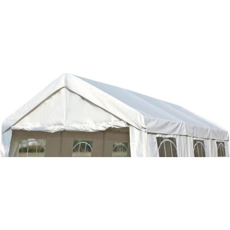 Ersatzdach / Dachplane PALMA für Zelt 3x6 Meter, PVC weiss 480g/m², incl. Spanngummis (1/2)