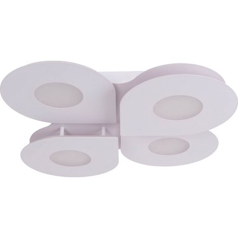 Naeve SMILLA Plafonnier semi-encastré à LED intégré à intensité variable, blanc 3 000-6 500 K, télécommande (1/5)
