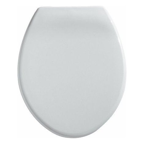 Twyford Option Oval White Toilet Seat Stainless Steel Bottom Fix Hinges WC