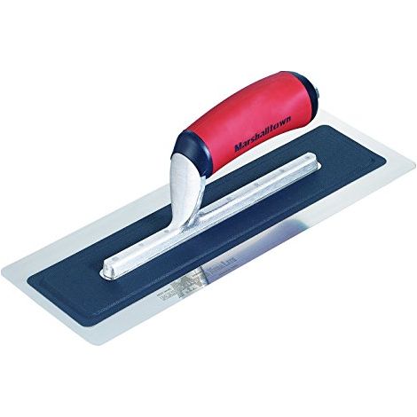 Truelle de lissage Marshalltown PermaFlex a lame tres flexible, truelle legere en acier inoxydable, ideale pour les plaquistes et les platriers, dimensions de la truelle : 305x127 mm