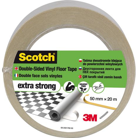 Lot de 2 rubans pour moquette en vinyle double face Scotch®, 50 mm x 20 m (1/5)