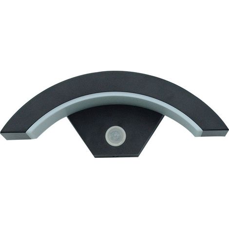 Applique Murale Exterieur avec Détecteur de Mouvement, 18W Lampe Murale Extérieur IP65 Etanche, Noir Luminaire Exterieur pour Terrasse Entrée Jardin