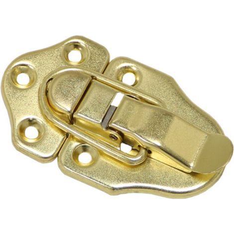 4 Fermoir à Bascule loquets Verrou à Bascule Fermeture a Levier Fermeture pour Coffret à Bijoux Coffrets Cadeaux Coffre à Outils Valise et Coffre - Or (1/5)