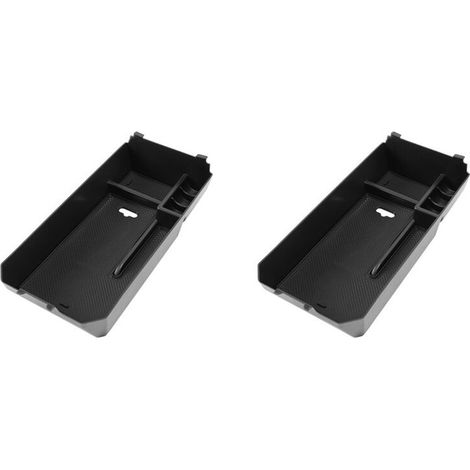 Deux boîtes de rangement pour accoudoir central pour Classe C W205 et Classe GLC W253 (modèles 2015-2020).