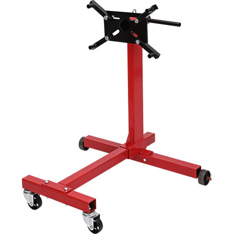 Shoze Steel Rotating Engine Stand with 360 Degree Adjustable Mounting Head and Folding Frame (1000 lb) 450kgs Capacity Red (1/5)