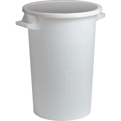 BIDONE IMMONDIZIA SOVRAPPONIBILE Lt 75 - Ø 44 x  h 63 cm - bianco  - ICS