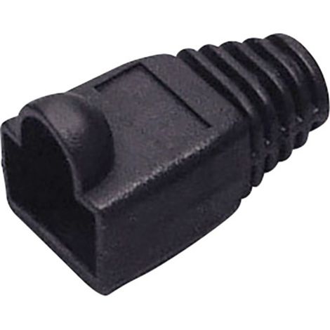 BKL Electronic  Knickschutztülle für RJ45 Stecker 143055 Knickschutztülle    Schwarz 1 St.