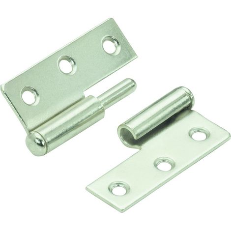 Hettich Möbelband rechts Stahl, vernickelt, 50 x 40 mm, 1 Stück Scharnier