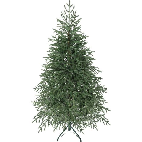 CYBERLUX-Sapin de Noël artificiel ignifugé de 150 cm avec 1375 branches réalistes et base métallique pliable (1/5)
