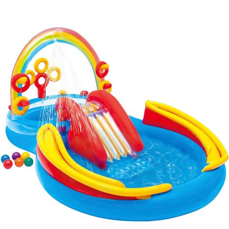 Rainbow Ring Play Center Unisex-Kinderbecken und Teiche, 297 x 193 x 135 cm