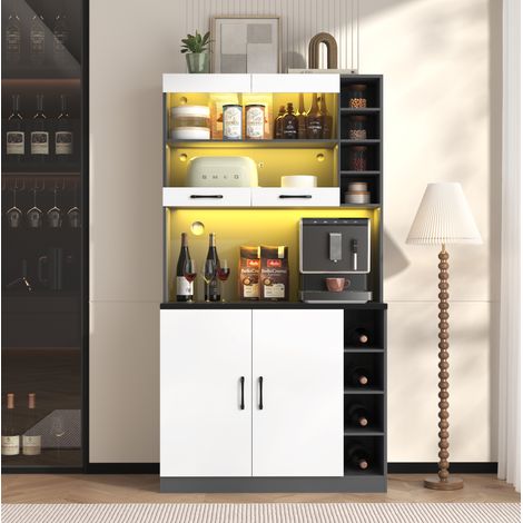 Küchenschrank Schrank Aufbewahrung 100x47x187 OKMYHOME (1/5)