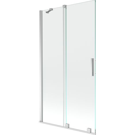 Mexen Velar écran de baignoire à 2 ailes coulissante 100 x 150 cm, transparent, Chrome - 896-100-000-01-01 (1/5)
