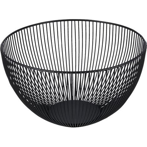 Panier Métallique Noir Scala Rangement Métallique élégant Et Polyvalent - Fine Dining Living