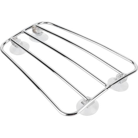 Support de réservoir de moto universel style rétro, porte-bagages argenté (1/5)