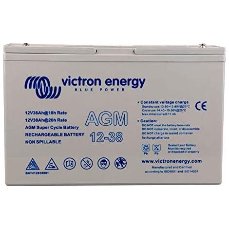 12V/38Ah AGM Super Cycle Batt. (M5) (1/2)