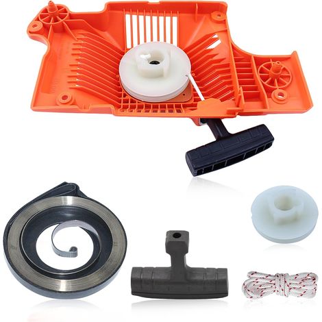 Starter Recoil Assembly Pulley Spring Handle Rope Service Kit for Husqvarna 55 Rancher, 50, 51, 55 Chainsaw Replace Parts (1/5)