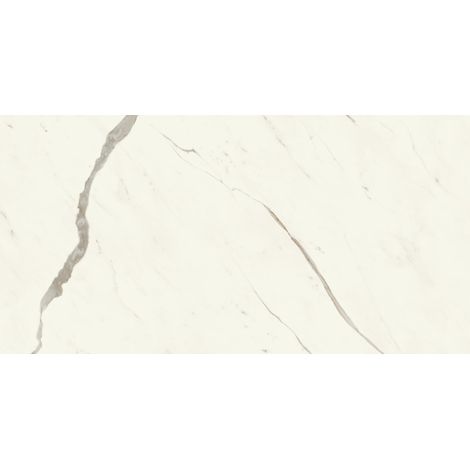 Carrelage effet Marbre Blanc Calacatta Alba 150x75x0,9 cm Brillant Montira - Sol et mur intérieur (vendu par carton de 2,25 m²) - RO'MA CARRELAGE