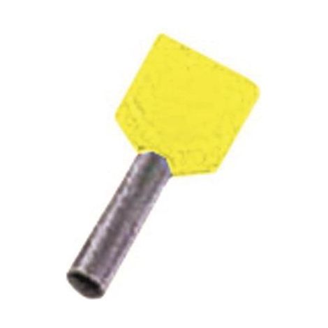 Intercable Zwillings-Aderendhülse ICIAE614Z 2x6qmm 14mm verzinnt gelb 100 Stk (1/2)